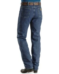 George Strait Wrangler Men's Slim Fit Western Jeans