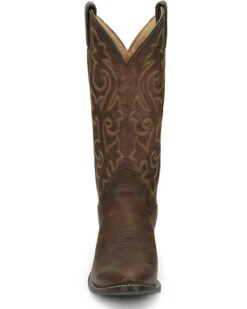 Justin Men's Leather Western Boots - Medium Toe -Western Cowboy Clothing Shop 036524 41 P4