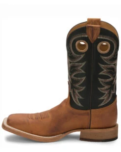 Justin Men's Caddo Bent Rail Western Boots - Broad Square Toe -Western Cowboy Clothing Shop 036P11 35 P3