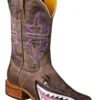 Tin Haul Women's Man Eater Shark Western Boots - Square Toe