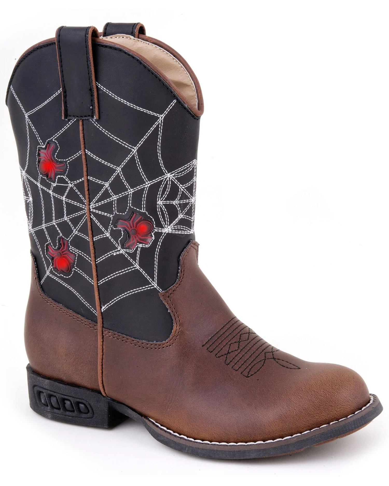Roper Kid's Light Up Spider Web Western Boots 1 Roper Kid's Light Up Spider Web Western Boots