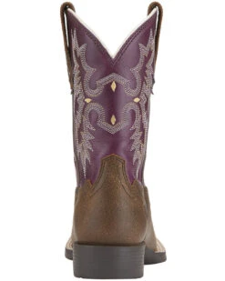 Ariat Girls' Tombstone Western Boots - Broad Square Toe -Western Cowboy Clothing Shop 053H95 ZS BK