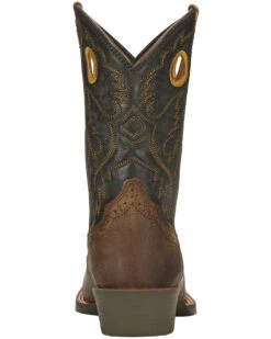 Ariat Boys' Roughstock Western Boots - Square Toe -Western Cowboy Clothing Shop 053L87 41 BK