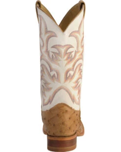 Justin Men's AQHA Remuda Full Quill Ostrich Exotic Boots -Western Cowboy Clothing Shop 066710 22 BK