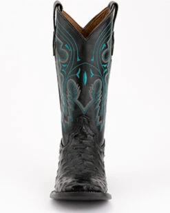 Ferrini Men's Full-Quill Ostrich Embroidered Western Boots - Broad Square Toe -Western Cowboy Clothing Shop 066845 89 P4