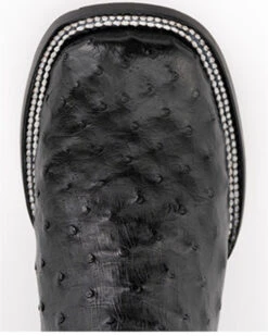 Ferrini Men's Full-Quill Ostrich Embroidered Western Boots - Broad Square Toe -Western Cowboy Clothing Shop 066845 89 P6
