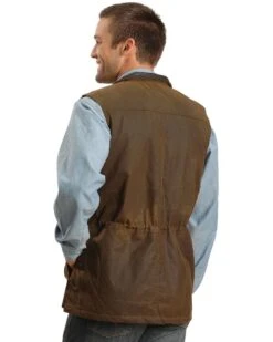 Outback Trading Co Men's Deer Hunter Oilskin Vest 6 Outback Trading Co Men's Deer Hunter Oilskin Vest -Western Cowboy Clothing Shop 080292 41 P2