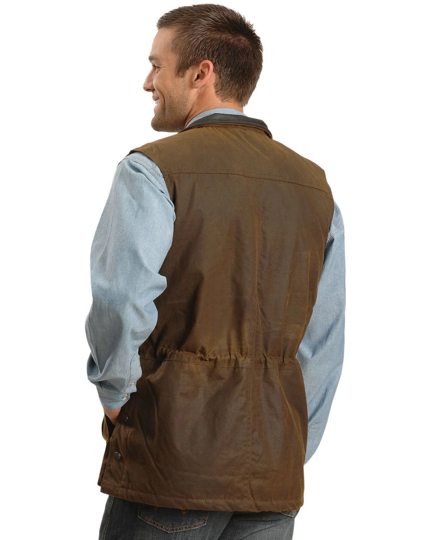 Outback Trading Co Men's Deer Hunter Oilskin Vest 3 Outback Trading Co Men's Deer Hunter Oilskin Vest - Image 3