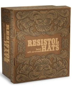 Resistol Hats Men's Black Gold Beaver Fur Felt Hat -Western Cowboy Clothing Shop 096437 89 D2