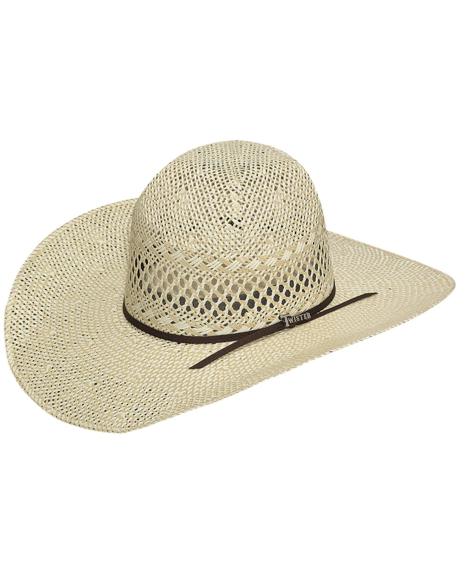 Twister Men's Twisted Weave Straw Cowboy Hat 1 Twister Men's Twisted Weave Straw Cowboy Hat