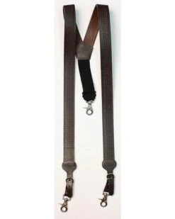 Nocona Leather Basketweave Men's Suspenders