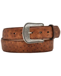 3D Belt Co Men's Ostrich Print Belt