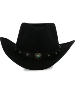 Cody James Men's Santa Ana Black Wool Felt Hat -Western Cowboy Clothing Shop 2000110912 001 D4