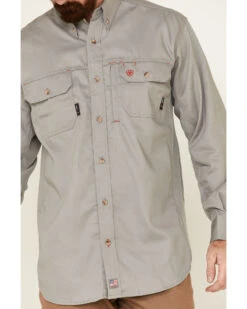 Ariat Men's Fire Resistant Solid Vent Long Sleeve Work Shirt -Western Cowboy Clothing Shop 2000199829 040 P3
