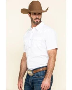 Gibson Men's Solid Short Sleeve Pearl Snap Western Shirt -Western Cowboy Clothing Shop 2000211598 100 P3