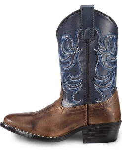 Cody James Boys' Two-Tone Embroidered Western Boots - Round Toe -Western Cowboy Clothing Shop 2000221649 200 LT
