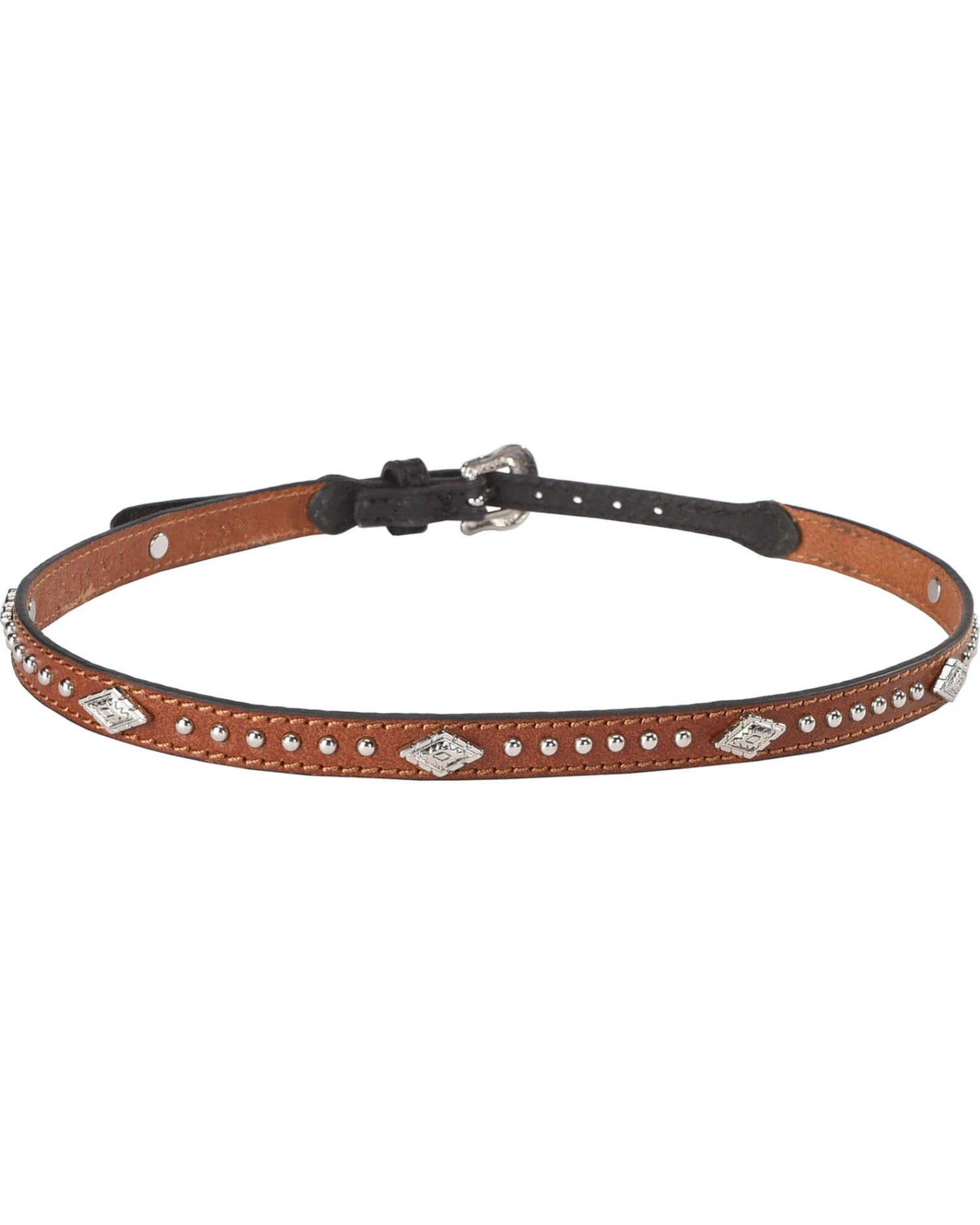 Cody James Silver Studs With Diamond Conchos Hat Band 1 Cody James Silver Studs With Diamond Conchos Hat Band