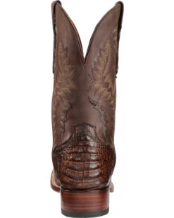 El Dorado Men's Handmade Caiman Belly Stockman Boots - Broad Square Toe -Western Cowboy Clothing Shop 2000221946 221 BK