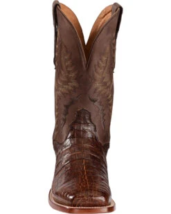 El Dorado Men's Handmade Caiman Belly Stockman Boots - Broad Square Toe -Western Cowboy Clothing Shop 2000221946 221 FT