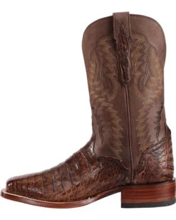 El Dorado Men's Handmade Caiman Belly Stockman Boots - Broad Square Toe -Western Cowboy Clothing Shop 2000221946 221 LT