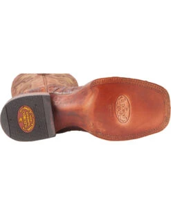 El Dorado Men's Handmade Caiman Back Brass Stockman Boots - Broad Square Toe -Western Cowboy Clothing Shop 2000221949 221 BM