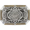 Montana Silversmiths Men's Silver Antiqued Celtic Knot Buckle 