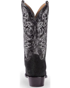 Moonshine Spirit Men's Stingray Exotic Boots - Square Toe -Western Cowboy Clothing Shop 2000231412 001 BK