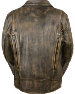 Milwaukee Leather Men's Triple Stitch Extra Long Biker Jacket  -Western Cowboy Clothing Shop 2000235962 908 P2