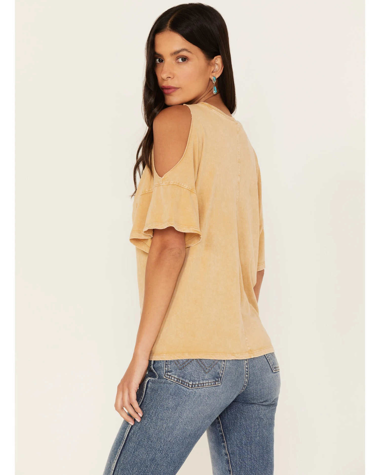 White Crow Women's I'll Drink To That Cold Shoulder Tee 4 White Crow Women's I'll Drink To That Cold Shoulder Tee - Image 4