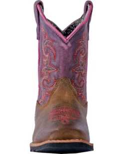 Dan Post Toddler Girls' Tryke Leather Boots - Square Toe  -Western Cowboy Clothing Shop 2000244303 295 FT