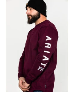 Ariat Men's FR Roughneck Skull Logo Crew Long Sleeve Work T-Shirt 8 Ariat Men's FR Roughneck Skull Logo Crew Long Sleeve Work T-Shirt -Western Cowboy Clothing Shop 2000258818 600 P3