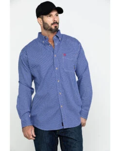 Ariat Men's FR Cobalt Print Liberty Long Sleeve Work Shirt