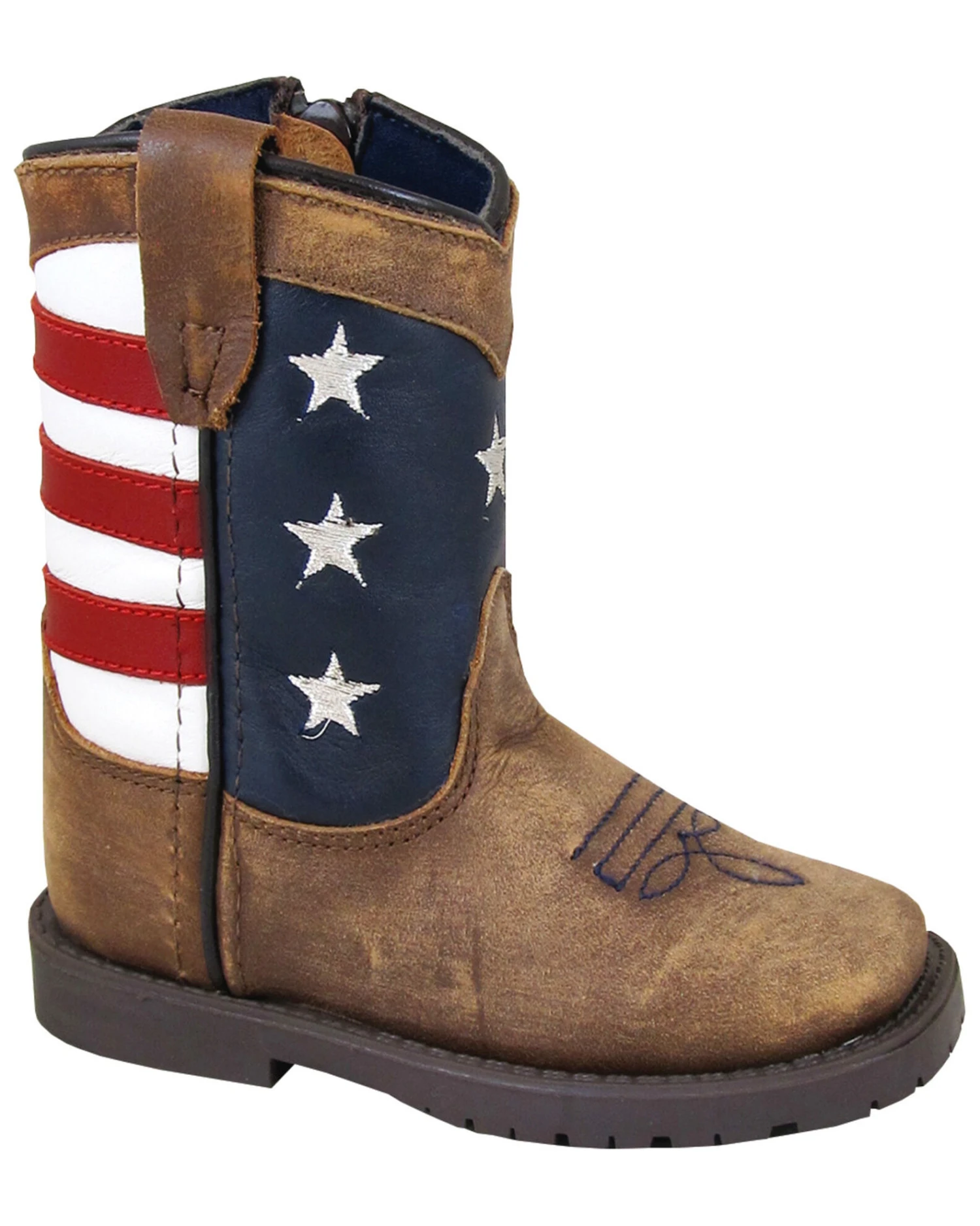 Smoky Mountain Toddler Stars And Stripes Western Boots - Square Toe 1 Smoky Mountain Toddler Stars And Stripes Western Boots - Square Toe