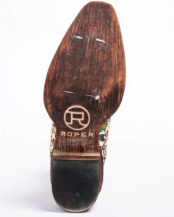 Roper Women's Ingrid Floral Western Booties - Snip Toe -Western Cowboy Clothing Shop 2000279295 900 P7