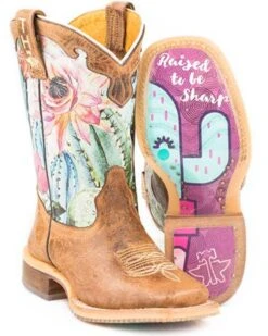 Tin Haul Girls' Cactilicious Embroidered Western Boots - Square Toe -Western Cowboy Clothing Shop 2000279896 200 P3