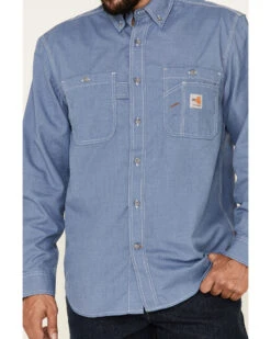 Carhartt Men's FR Force Lightweight Performance Woven Long Sleeve Work Shirt  -Western Cowboy Clothing Shop 2000282782 461 P3