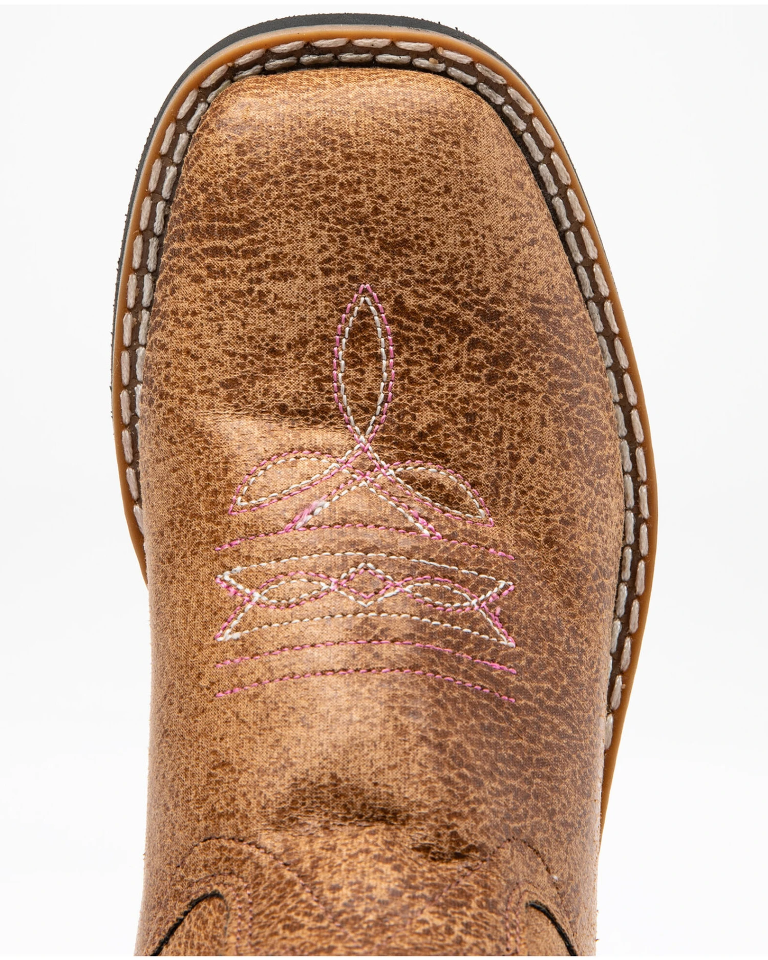 Shyanne Girls' Madison Faux Leather Western Boots - Square Toe 6 Shyanne Girls' Madison Faux Leather Western Boots - Square Toe - Image 6