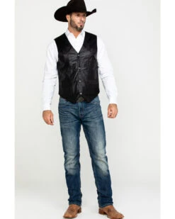 Liberty Wear Men's Jackson Lambskin Leather Vest 11 Liberty Wear Men's Jackson Lambskin Leather Vest -Western Cowboy Clothing Shop 2000292448 001 P6