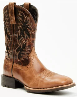 Ariat Men's Sport Cool VentTEK Western Performance Boots - Broad Square Toe