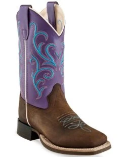 Old West Girls' Western Boots - Square Toe