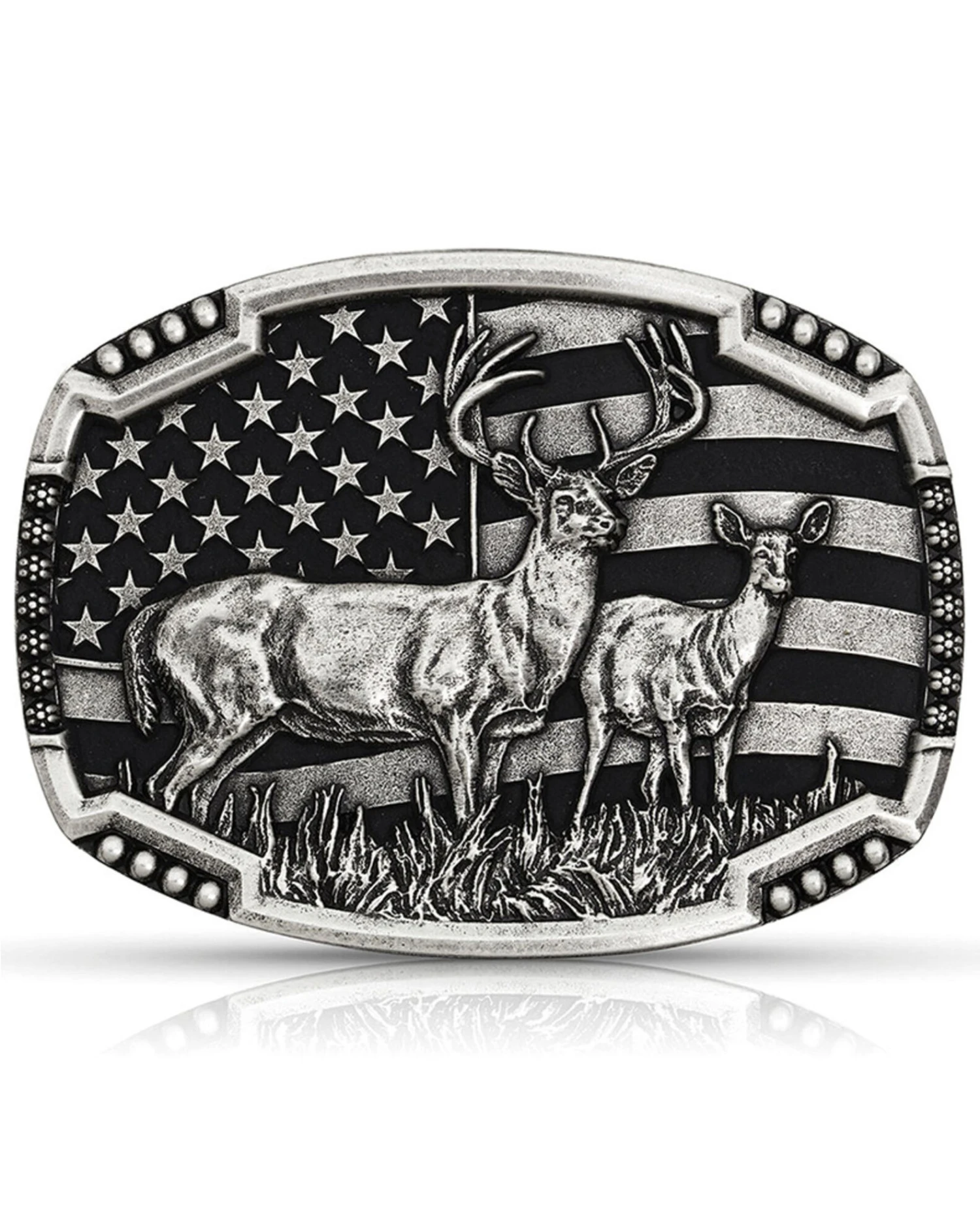 Montana Silversmiths Men's Matched Pair Deer Buckle 1 Montana Silversmiths Men's Matched Pair Deer Buckle