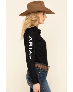 Ariat Women's Team Kirby Stretch Logo Long Sleeve Shirt -Western Cowboy Clothing Shop 2000322525 001 P3