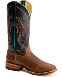 Horse Power Men's Bison Western Boots - Broad Square Toe
