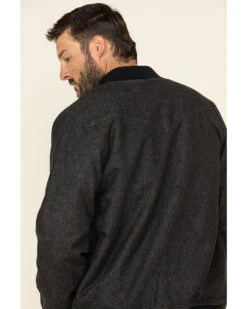 Moonshine Spirit Men's Steal Bomber Sherpa-Lined Jacket  -Western Cowboy Clothing Shop 2000325382 001 P4