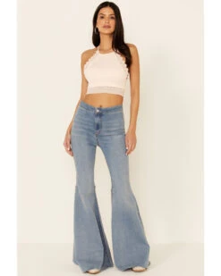 Fornia Women's Caged Back High Neck Crochet Bralette Tank Top -Western Cowboy Clothing Shop 2000327078 681 P4