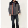 Hawx Men's Gray Colorblock Whistler Insulated Work Vest 
