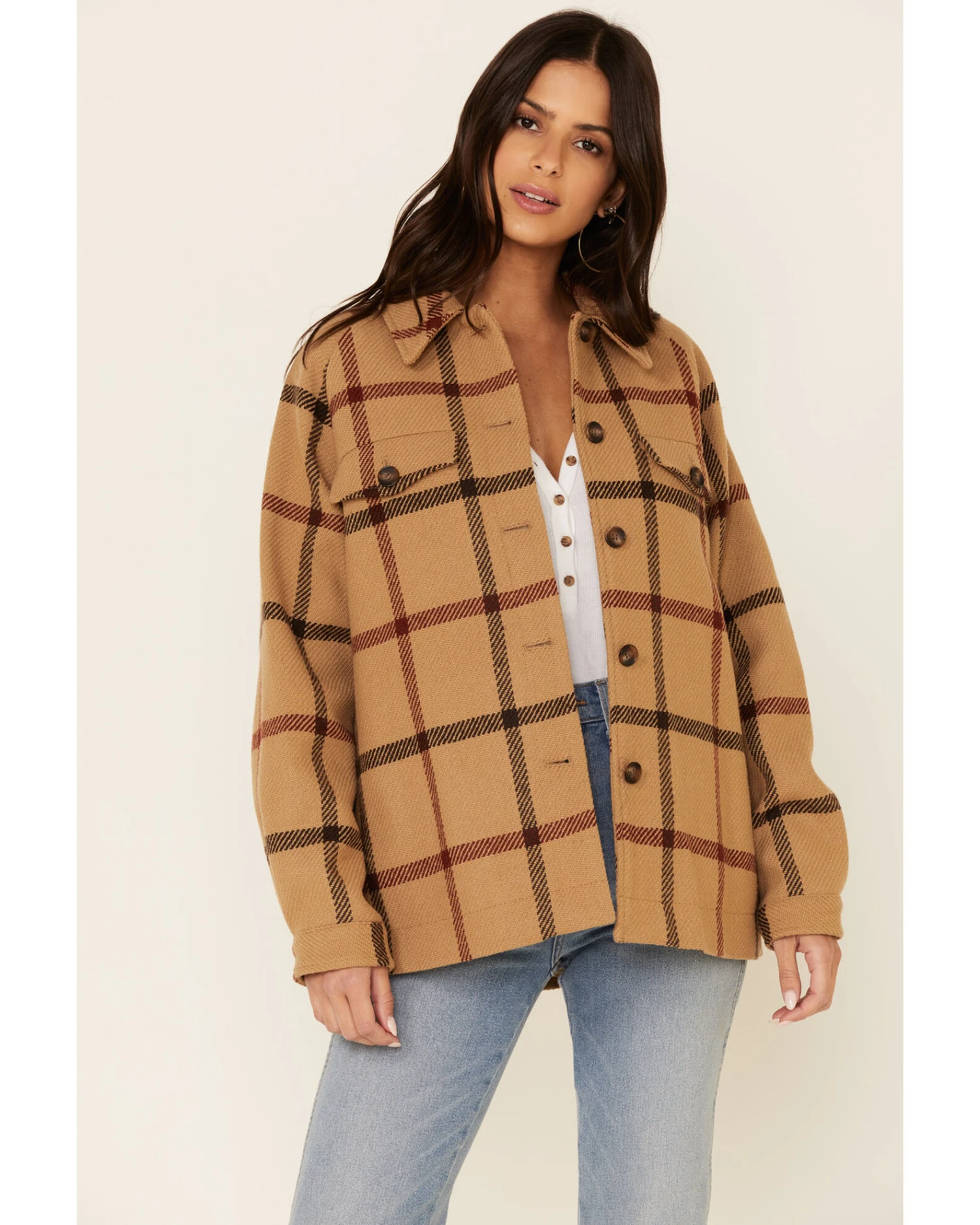 Pendleton Women's Windowpane Daphne Wool Jacket 1 Pendleton Women's Windowpane Daphne Wool Jacket