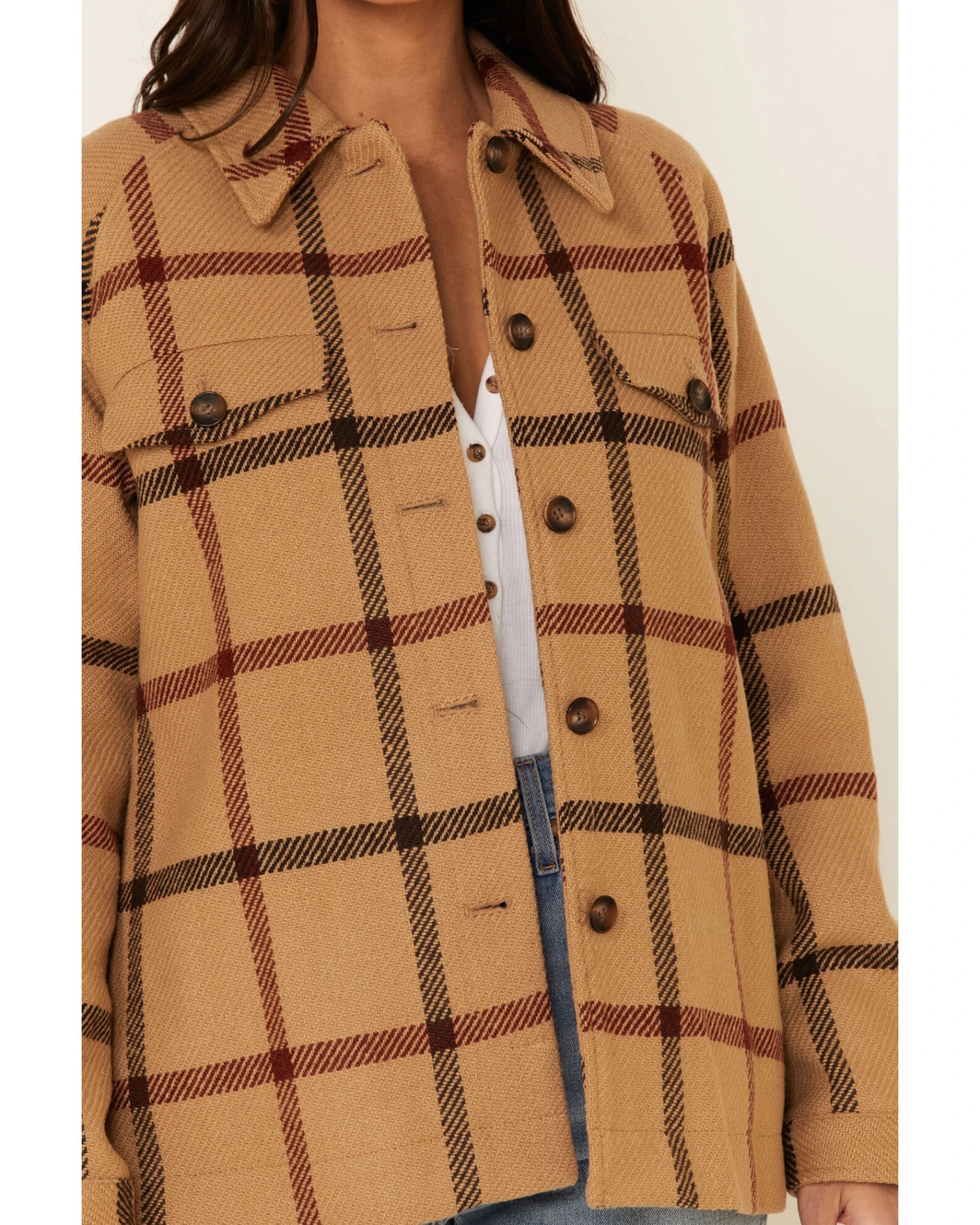 Pendleton Women's Windowpane Daphne Wool Jacket 3 Pendleton Women's Windowpane Daphne Wool Jacket - Image 3