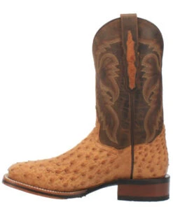Dan Post Men's Kershaw Exotic Ostrich Skin Western Boots - Broad Square Toe -Western Cowboy Clothing Shop 2000337937 280 P3