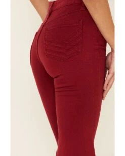 Shyanne Women's Red Seamed Pocket Flare Jeans -Western Cowboy Clothing Shop 2000338350 600 P5